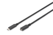 Компьютерные разъемы и переходники ASSMANN Electronic AK-300210-015-S USB кабель 1,5 m 2.0 USB C Черный