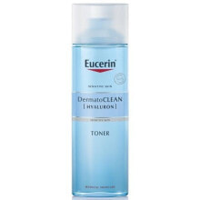 Средства для тонизирования кожи лица Eucelin DermatoCLEAN Cleansing Toner Увлажняющий и очищающий лосьон с гиалуроновой кислотой 200 мл