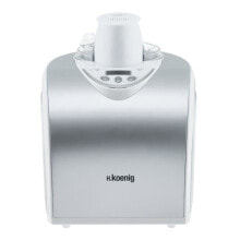Прочая мелкая техника для кухни h.Koenig HF180 мороженница Обычная мороженица 1,5 L Серебристый, Белый 135 W