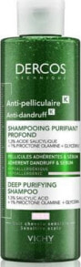 Шампуни для волос Vichy Dercos Anti-Dandruff Deep Purifying Shampoo Шампунь от перхоти с глицерином и салициловой кислотой 250 мл