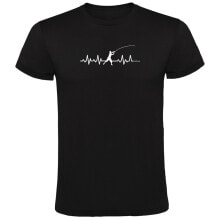 Мужские футболки KRUSKIS Fishing Heartbeat Short Sleeve T-shirt