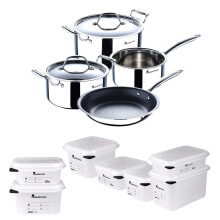 Наборы посуды для готовки Набор посуды Bergner Masterpro Cookware Triply S5002036 11 предметов
