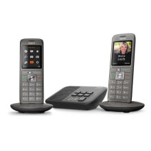 Телефоны gigaset CL660A Duo Аналоговый/DECT телефон Серый Идентификация абонента (Caller ID) GIG-13596