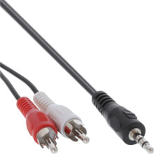 Акустические кабели inLine 89944L аудио кабель 1 m 3,5 мм Черный