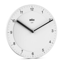 Настенные часы Braun BC06W Атомные настенные часы Круглый Белый 67077