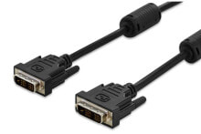Компьютерные разъемы и переходники ASSMANN Electronic DVI 5m DVI кабель DVI-D Черный AK-320100-050-S