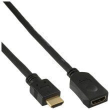 Компьютерные разъемы и переходники InLine 17637G HDMI кабель 7,5 m HDMI Тип A (Стандарт) Черный