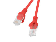 Кабели и провода для строительства Lanberg PCU5-10CC-0300-R сетевой кабель 3 m Cat5e U/UTP (UTP) Красный