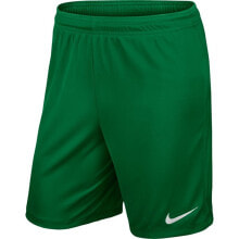 Мужские шорты Мужские шорты спортивные футбольные зеленые Nike Park II Knit Short Drifit
