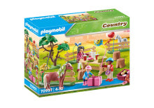 Детские игровые наборы и фигурки из дерева PLAYMOBIL Playm. Kindergeburtstag auf dem Ponyhof| 70997