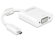 Компьютерные разъемы и переходники DeLOCK 65557 кабельный разъем/переходник HDMI Micro-D VGA, Micro USB B, 3.5mm Белый