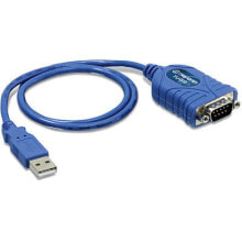 Компьютерные разъемы и переходники Кабельный разъем/переходник Синий Trendnet TU-S9RS-232 USB 1.1 Синий
