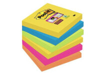 Бумага для заметок 3M 6546SR самоклеющаяся бумага для заметок Квадратный Синий, Зеленый, Оранжевый, Розовый, Желтый 90 листов
