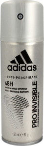 Дезодоранты adidas Pro Invisible 48h Antiperspirant  Антиперспирант-спрей без белых следов на одежде  150 мл