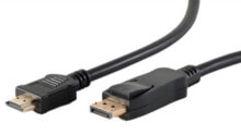Кабель-каналы shiverpeaks BS77497-2 кабельный разъем/переходник Displayport HDMI Черный