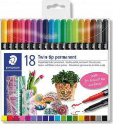 Маркеры Staedtler Double-sided waterproof felt-tip pens 18 colors
