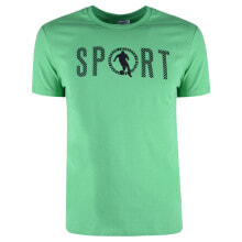 Мужские футболки Мужская футболка повседневная зеленая с надписью Bikkembergs T-Shirt