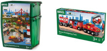 Автомобили Набор железнодорожных и дорожных треков BRIO Railway World Deluxe