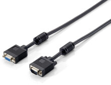 Компьютерные разъемы и переходники Equip 118802 VGA кабель 5 m VGA (D-Sub) Черный
