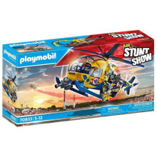Детские игровые наборы и фигурки из дерева PLAYMOBIL Air Stuntshow Helicopter Film Shoot Construction Game