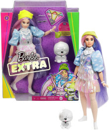 Куклы модельные кукла Barbie Extra с фантастическими волосами, 15 аксессуаров