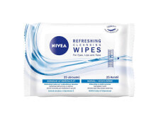 Влажные салфетки nivea Refreshing Cleansing Wipes Очищающие влажные салфетки для снятия макияжа 25 шт
