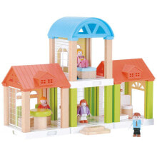 Кукольные домики для девочек кукольный модульный домик WooMax с 4 комбинируемыми комнатами и аксессуарами
