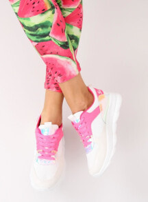 Женские кроссовки женские спортивные кроссовки комбинированные белый розовый BL157