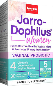 Пребиотики и пробиотики Jarrow Formulas Jarro-Dophilus Women Vaginal Probiotic  Пробиотик для поддержки женского вагинального здоровья - 50 млрд КОЕ -30 веганских капсул