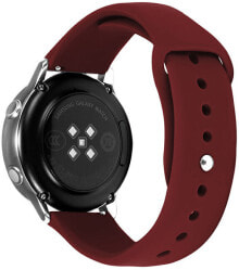 Ремешки и браслеты для часов Silicone strap for Samsung Galaxy Watch - red wine 20 mm
