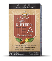 Жиросжигатели laci Le Beau Super Dieter's Tea Чай для похудения с корицей Без кофеина 30 пакетиков