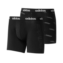 Мужские трусы мужские трусы боксеры черные 2 пары  	Adidas Essentials Logo 2Pac M H35741 boxer shorts