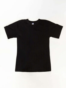 Мужские футболки Мужская футболка повседневная черная однотонная Factory Price T-shirt-BR-TS-1005.30-czarny