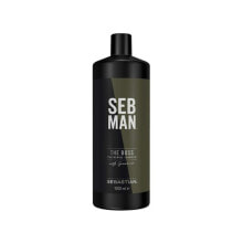 Шампуни для волос Sebman The Boss Shampoo Освежающий мужской шампунь для придания объема 1000 мл