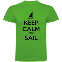 Мужские футболки KRUSKIS Keep Calm And Sail Short Sleeve T-Shirt