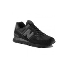 Мужские кроссовки Кроссовки черные мужские замшевые New Balance ML574ETE