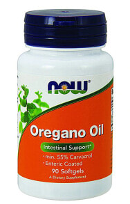 NOW Oregano Oil  Масло орегано для поддержки кишечника 90 капсул