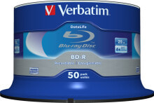 Диски и кассеты Диски BD-R Verbatim Datalife 6x 25 GB 50 шт 43838