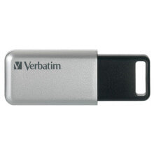 USB  флеш-накопители Verbatim Secure Pro USB флеш накопитель 64 GB USB тип-A 3.2 Gen 1 (3.1 Gen 1) Черный, Серый 98666