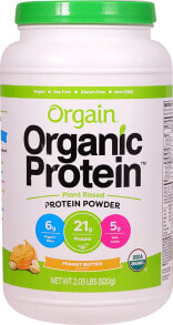 Orgain Organic Protein Безглютеновый растительный протеиновый порошок 6 г органической клетчатки  21 г белка  5 г чистых углеводов 920 г