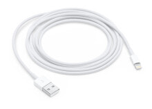 Кабели для зарядки, компьютерные разъемы и переходники apple Lightning - USB 2 m Белый MD819ZM/A