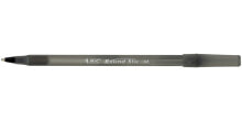 Письменные ручки BIC Round Stic Черный Обычная шариковая ручка Средний 60 шт 920568
