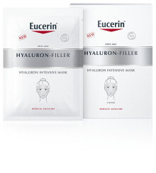 Маски для лица Eucerin Hyaluron-Filler Intensive Mask Разглаживающая гиалуроновая маска против тонких морщин 4 шт