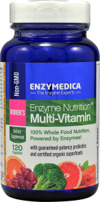 Витаминно-минеральные комплексы Enzymedica Enzyme Nutrition Womens Multi-Vitamin Мультивитамины с пробиотиками для  женщин 120 капсул