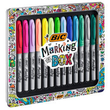 Фломастеры для рисования BIC Box 15 Permanent Marker Colors