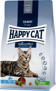 Сухие корма для кошек Сухой корм для кошек Happy Cat, для взрослых, с форелью, 10 кг