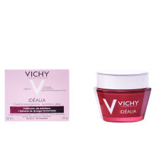 Увлажнение и питание кожи лица Vichy Idealia Smoothness & Glow Energizing Cream Разглаживающий и придающий сияние крем с экстрактом черники для сухой и тусклой кожи 50 мл