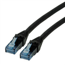 Кабель-каналы ROLINE 21152986 сетевой кабель 0,3 m Cat6a U/UTP (UTP) Черный