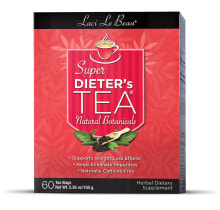 Жиросжигатели laci Le Beau Super Dieter's Tea Травяной чай для похудения с кофеином 60 пакетиков