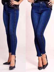 Женские джинсы Женские джинсы скинни со средней посадкой укороченные синие Factory Price